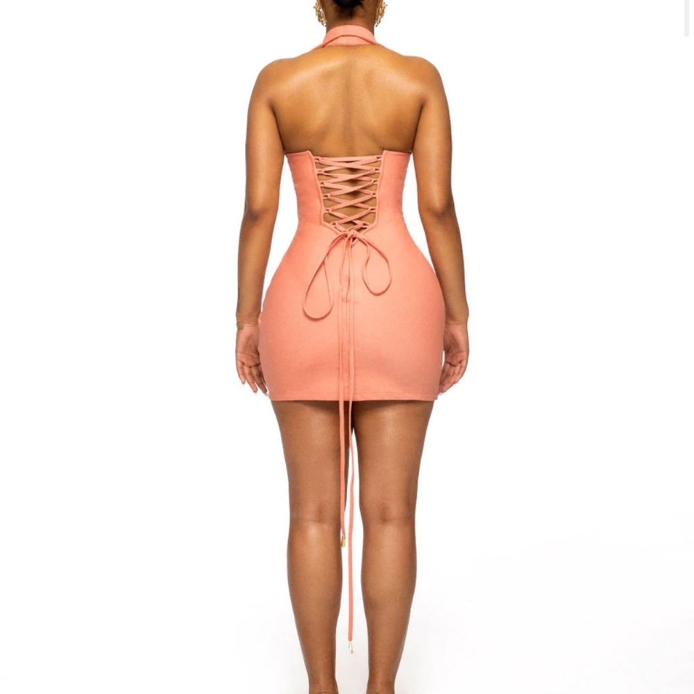 Hanifa REN RUCHED MINI DRESS Size Large - Picture 3 of 3